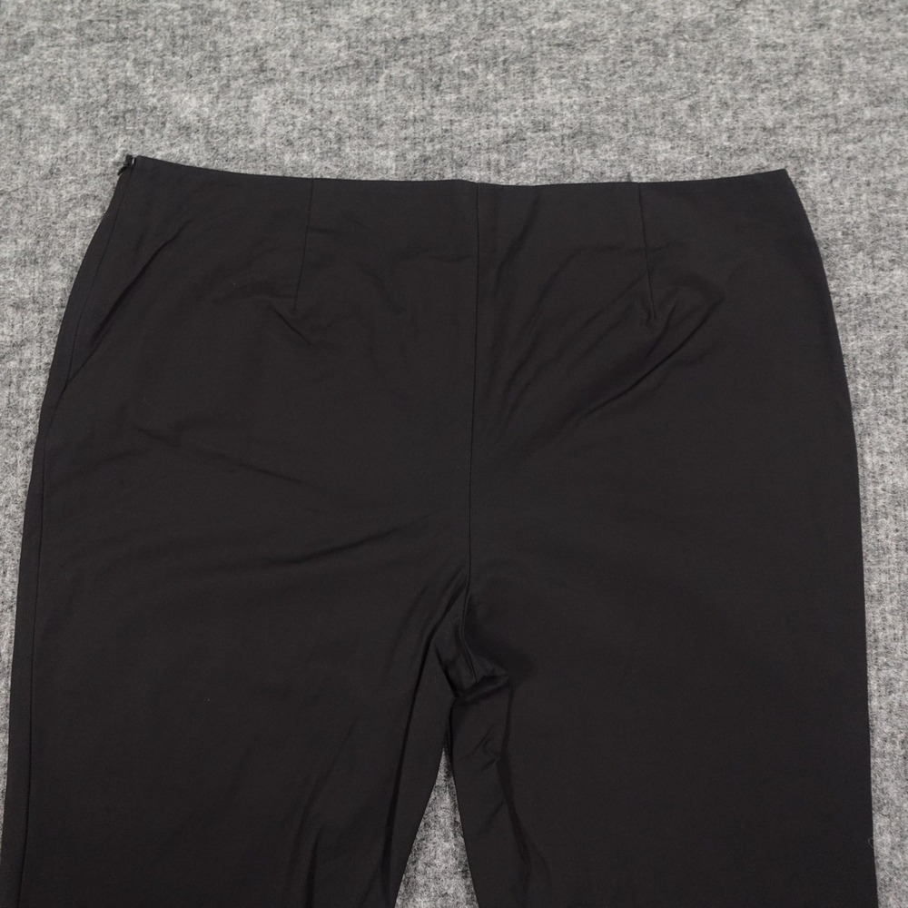 Lafayette 148 Stanton Pants Womens 16 Black Slim Tapered Stretch Cotton - Picture 4 of 13